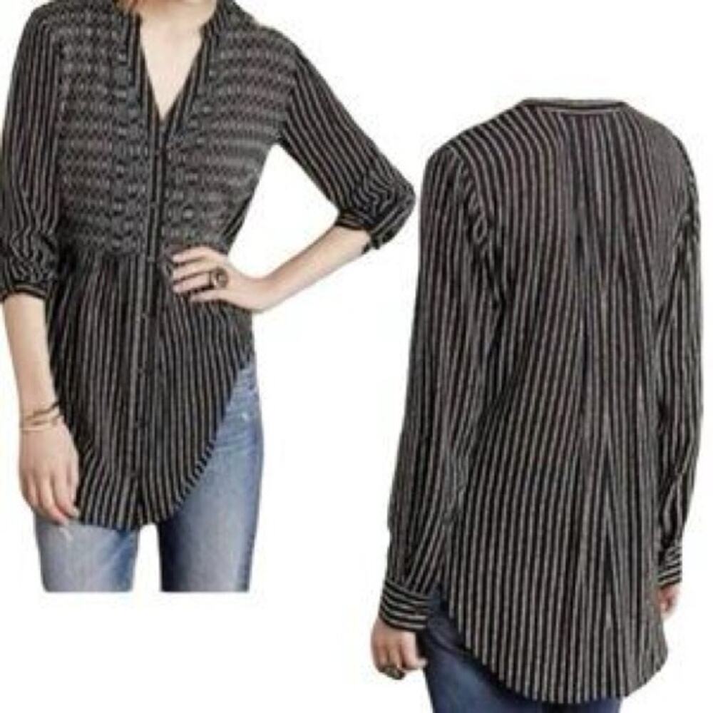 CLEARANCE Anthropologie Maeve Magda Ruffle Tunic Size 4